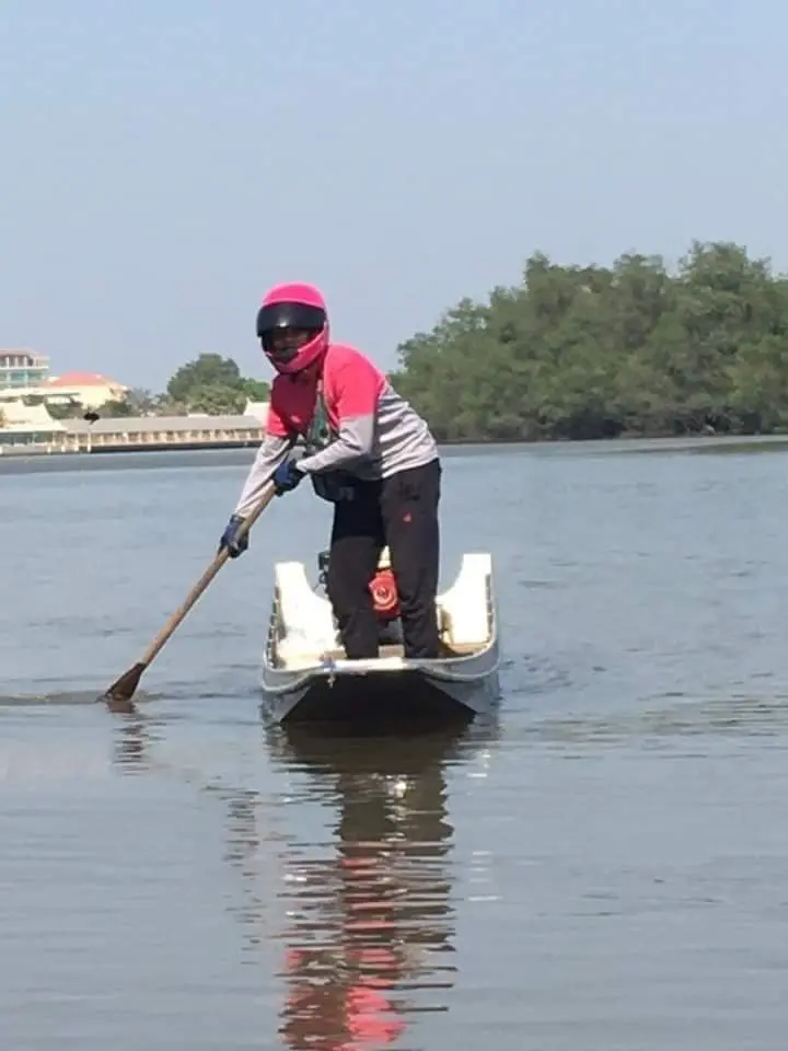 เปิดมิติใหม่ของพนักงานส่งอาหาร ของฟู้ดแพนด้า สุดจัดในย่านบางปะกง