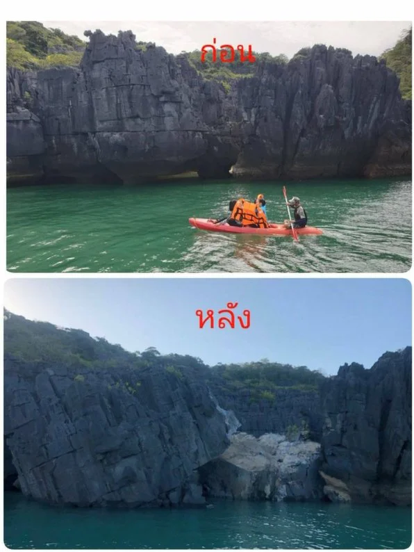สั่งปิดการท่องเที่ยว ปราสาทหินพันยอด หลังเกิดเหตุหินถล่ม