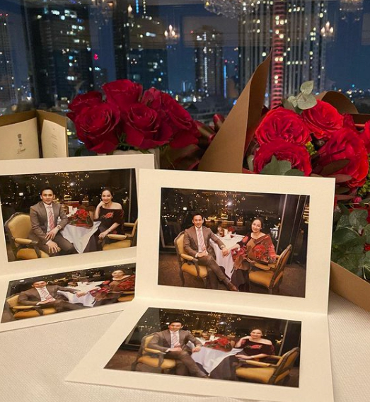 ฟลุค เกริกพล-นาตาลี ฉลองดินเนอร์หรูใจกลางเมือง เนื่องในวันวาเลนไทน์