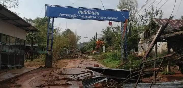 เปิดภาพความเสียหาย พายุฤดูร้อนพัดถล่มไทย