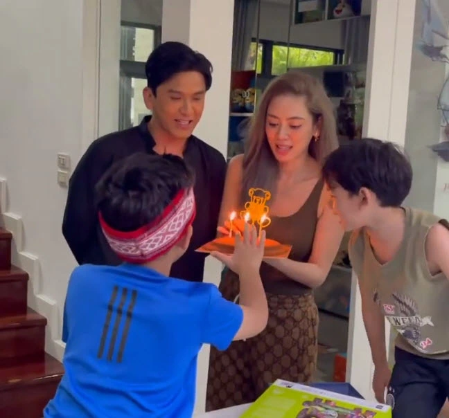 ป๋อ ณัฐวุฒิ- เอ๋ พรทิพย์ จัดงานวันเกิดลูกชายคนโต น้องภูดิศ อย่างเรียบง่าย