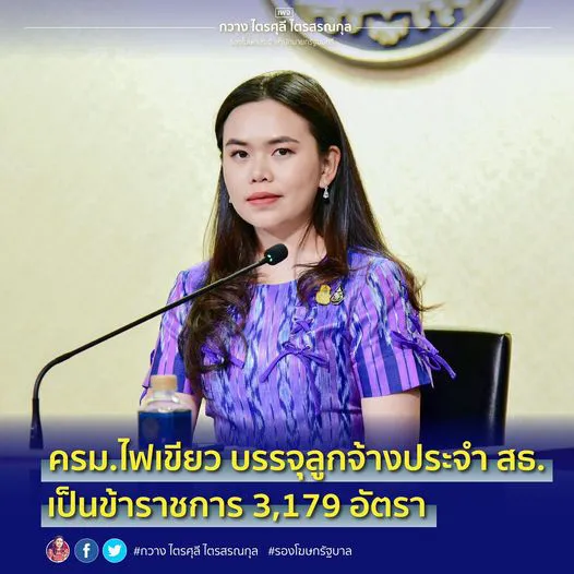 ครม.ไฟเขียว บรรจุลูกจ้างประจำกระทรวงสาธารณสุขเป็นข้าราชการ 3,179 อัตรา