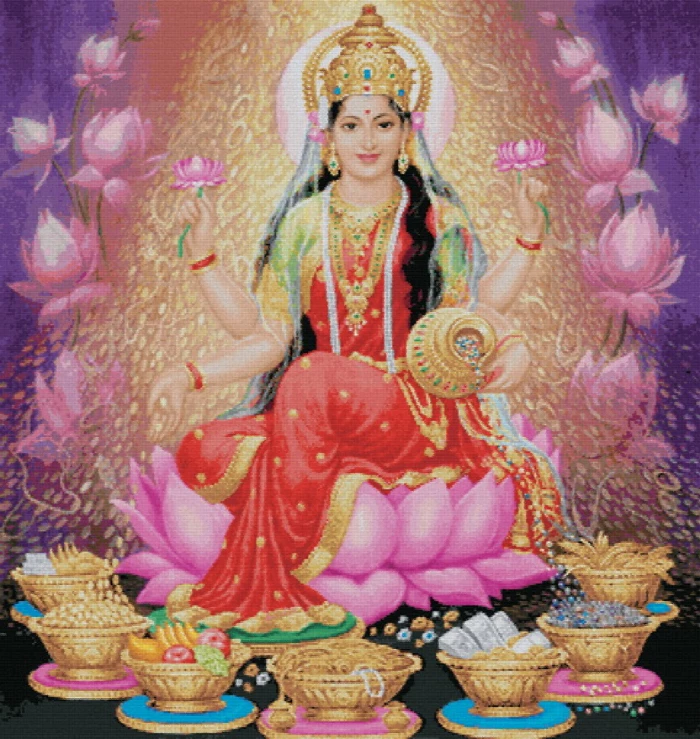 เทพีแห่งความร่ำรวย บทสวดพระแม่ลักษมี ขอโชคลาภ