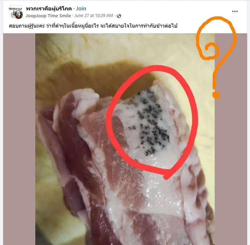 อ.เจษฎา ช่วยไขข้อสงสัย จุดดำบนเนื้อหมูติดมันคืออะไร กินได้หรือไม่