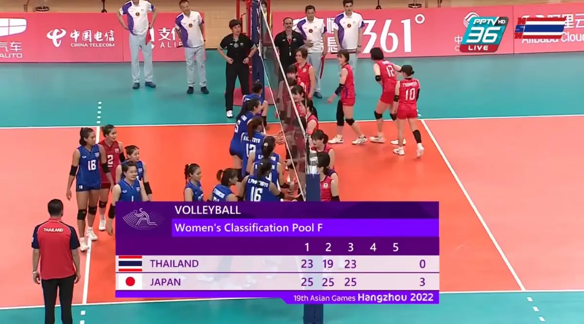 นักตบสาวไทย สู้สุดใจพบ ทีมชาติญี่ปุ่น ศึกวอลเลย์บอลหญิงเอเชียนเกมส์