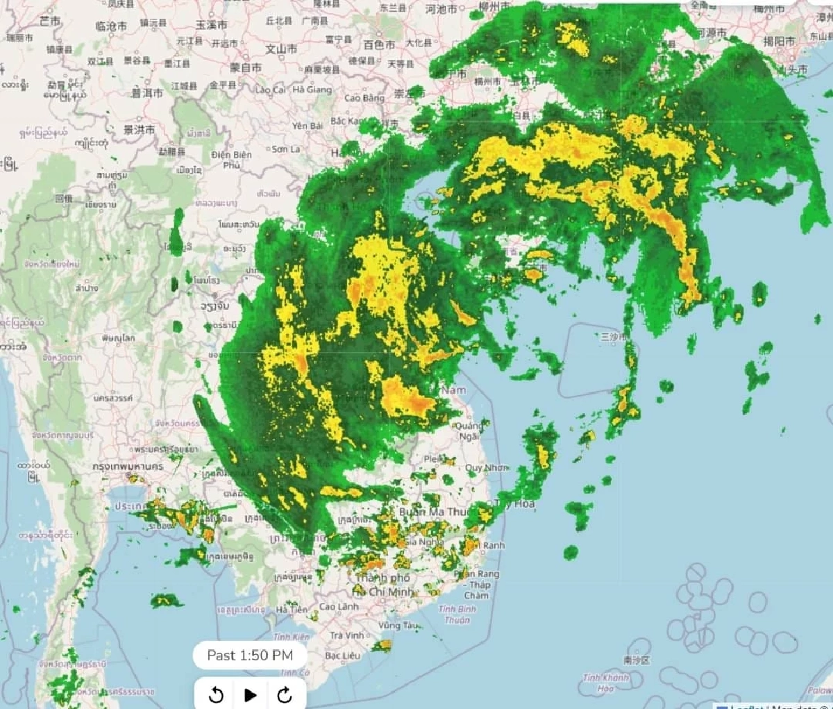 ประกาศกรมอุตุนิยมวิทยา เตือนฉบับที่ 8 พายุโซนร้อนซันปา