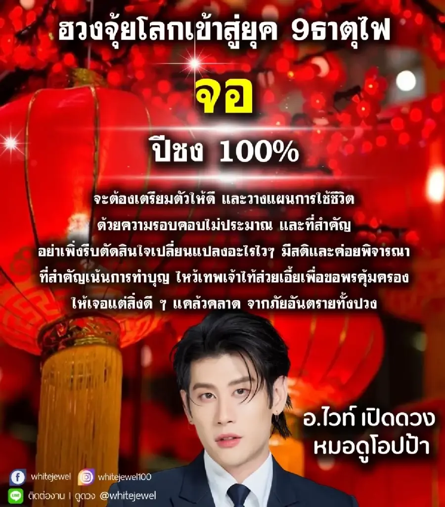 เปิดดวงชะตา 3 ปีนักษัตร ปี 2567 ฮวงจุ้ยโลกเข้าสู่ยุค 9 ธาตุไฟ ต้องระวังงานเข้า