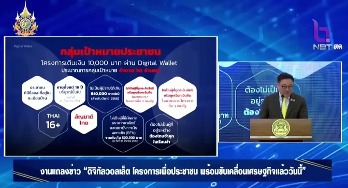 เปิด 8 เงื่อนไขข้อห้ามรับ เงินดิจิทัล 10,000 ใครคุณสมบัติไม่ตรงอดได้เงิน