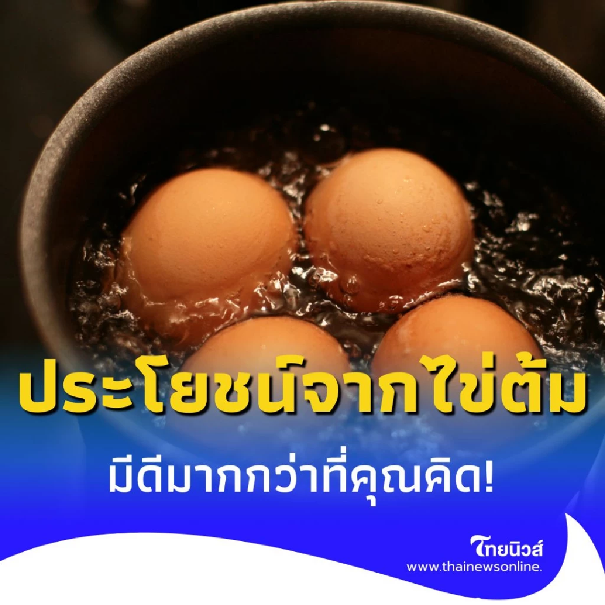 รู้หรือไม่ 9 ประโยชน์จากไข่ต้ม มีดีมากกว่าที่คุณคิด