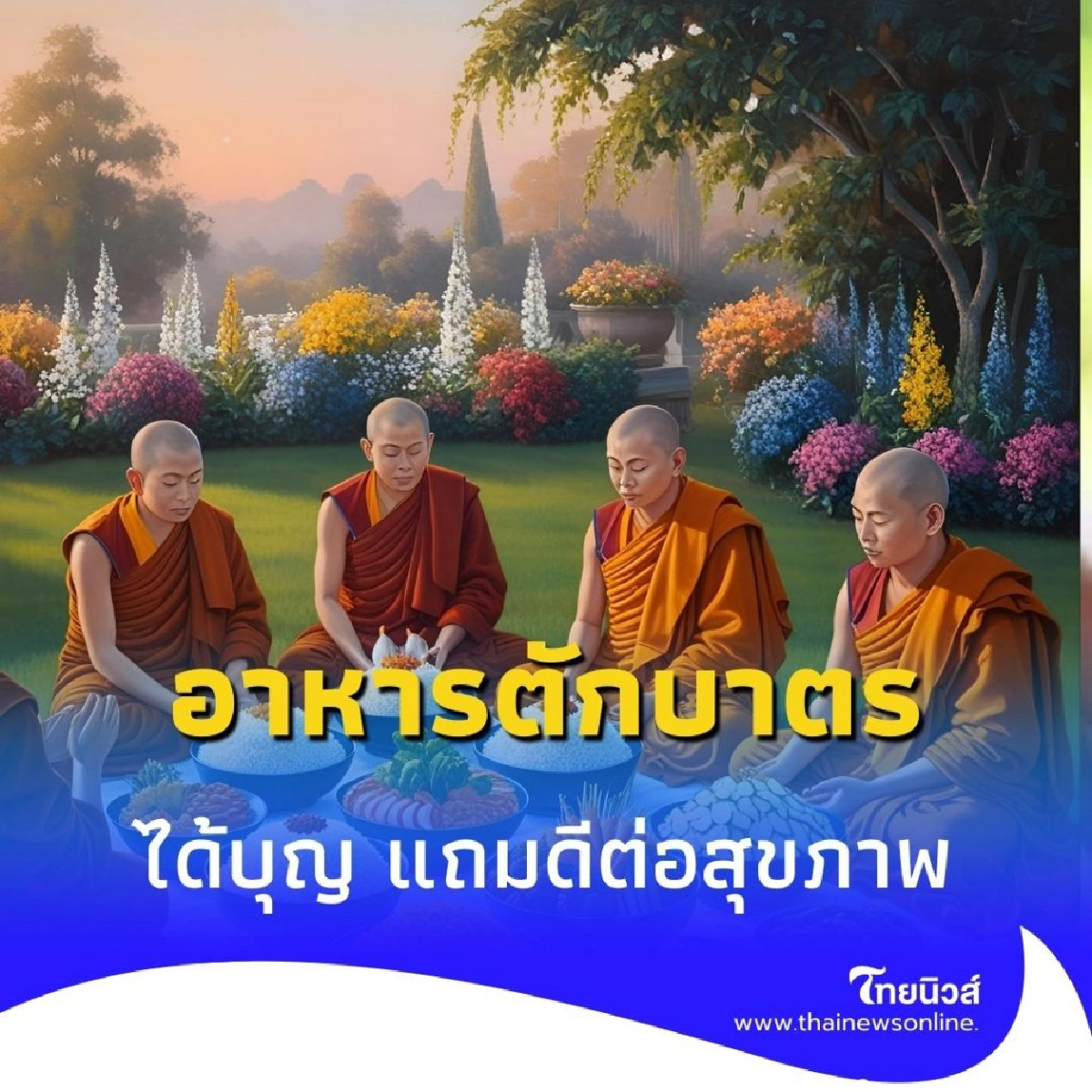 เคล็ดลับเลือกอาหารตักบาตร ได้บุญ แถมดีต่อสุขภาพ