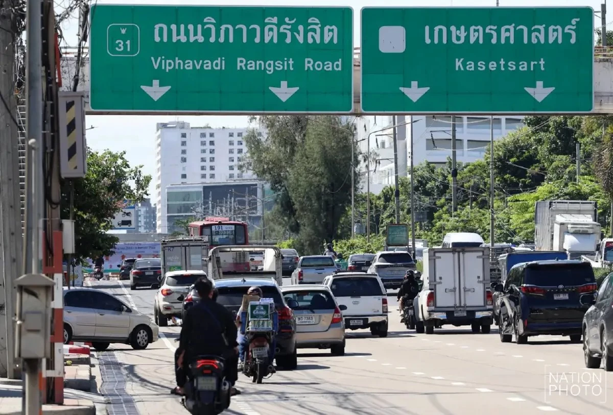 เปิดแล้ว สะพานข้ามแยกบางเขน เต็มรูปแบบทั้ง 2 ช่องจราจร