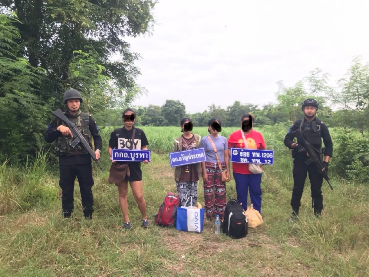 กกล.บูรพาฯ จับกุม 6 ชาวไทย ลักลอบข้ามแดนเข้าประเทศกัมพูชา