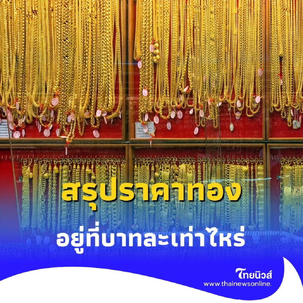 สรุปราคาทองวันนี้ 27 กรกฎาคม 2568 ราคาทองตอนนี้บาทละเท่าไหร่