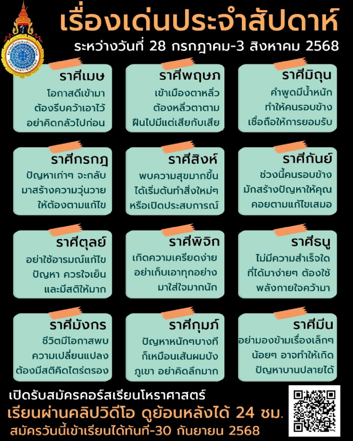 ดวง 2 นักษัตร ส่งท้ายเดือนก.ค.68 ระวังอาจถูกย้ายงานแบบฟ้าผ่า