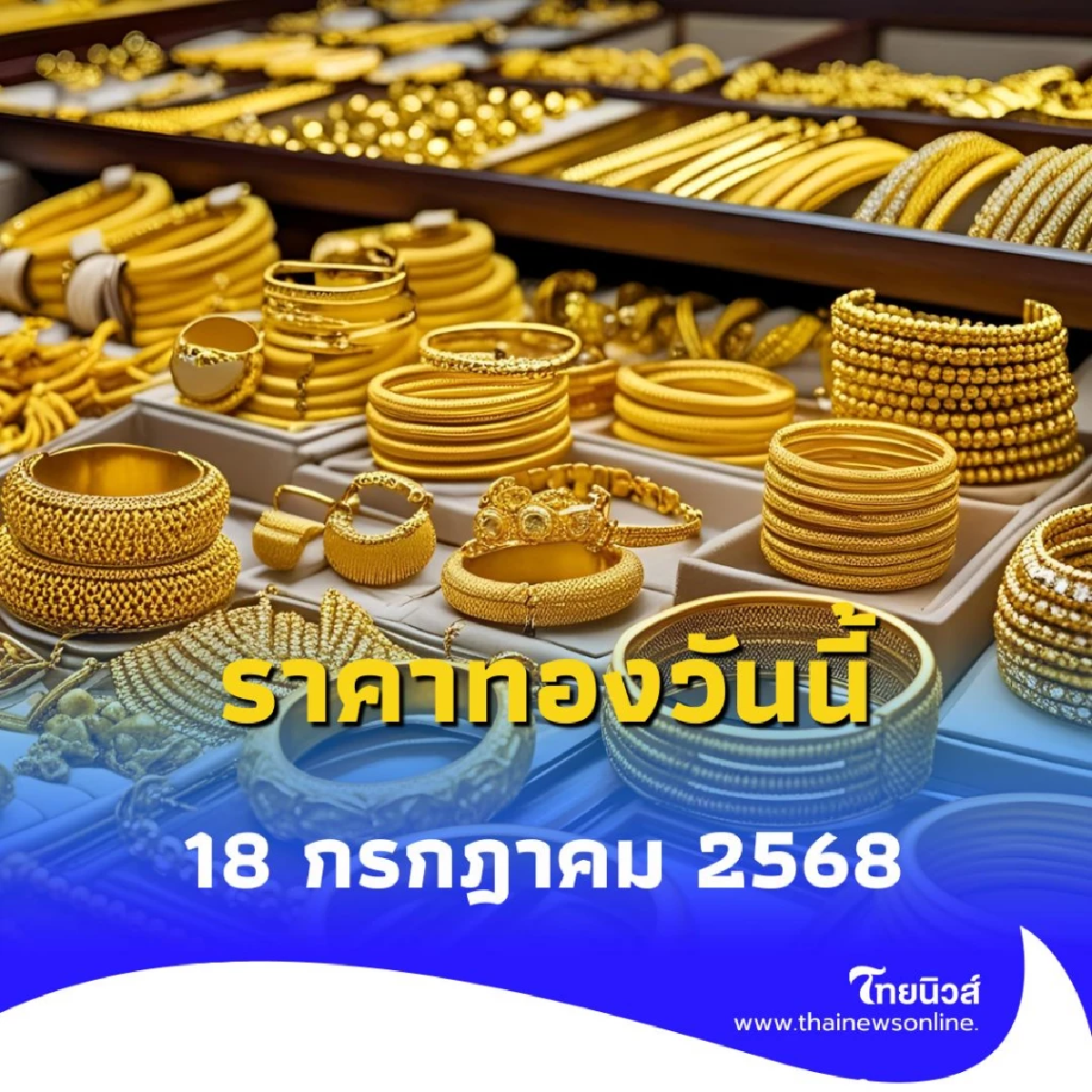 ราคาทองวันนี้ 18 กรกฎาคม 2568 ราคาทองมีปรับตัวอีก ครั้งที่ 3
