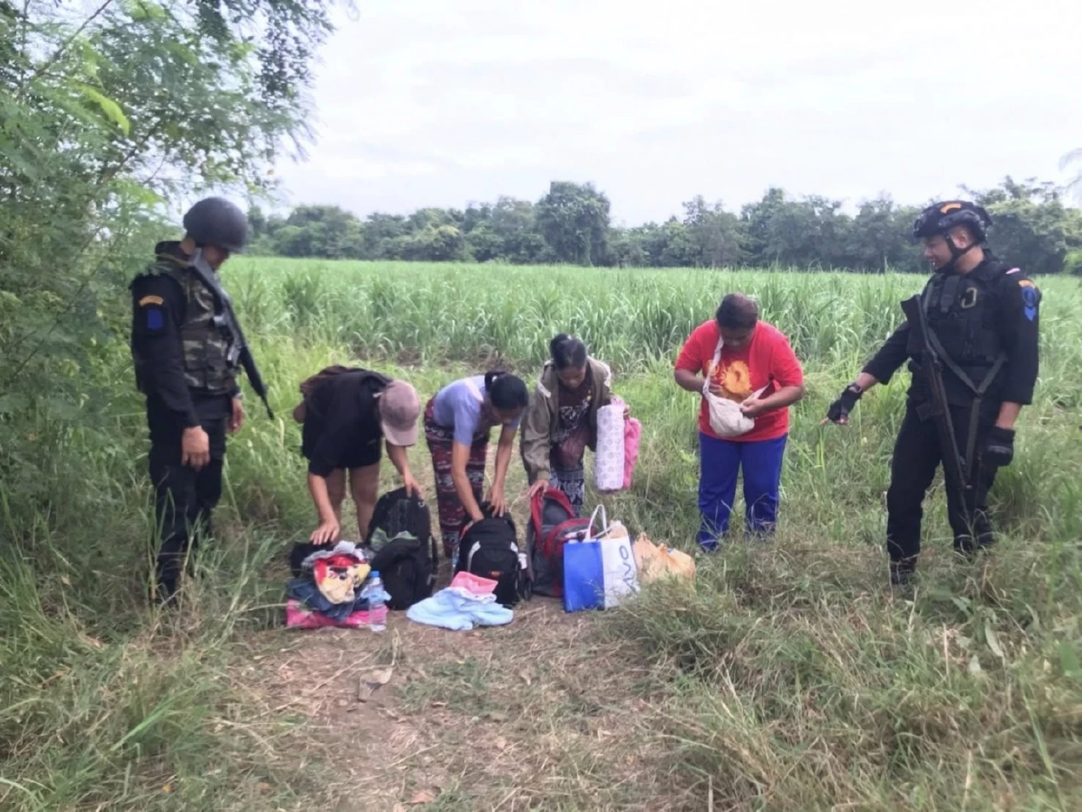กกล.บูรพาฯ จับกุม 6 ชาวไทย ลักลอบข้ามแดนเข้าประเทศกัมพูชา