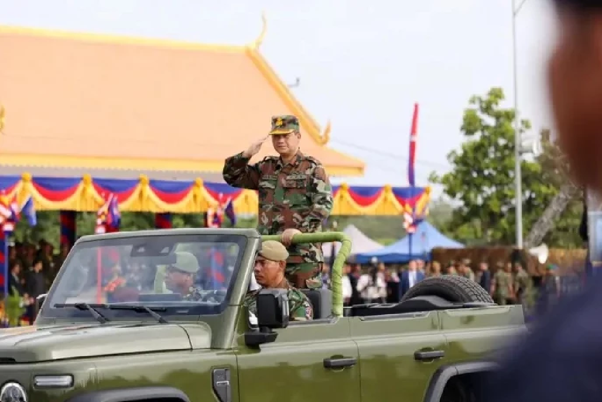 กัมพูชาจัดสวนสนามฉลองครบรอบ 32 ปี ก่อตั้งหน่วยงานสารวัตรทหาร