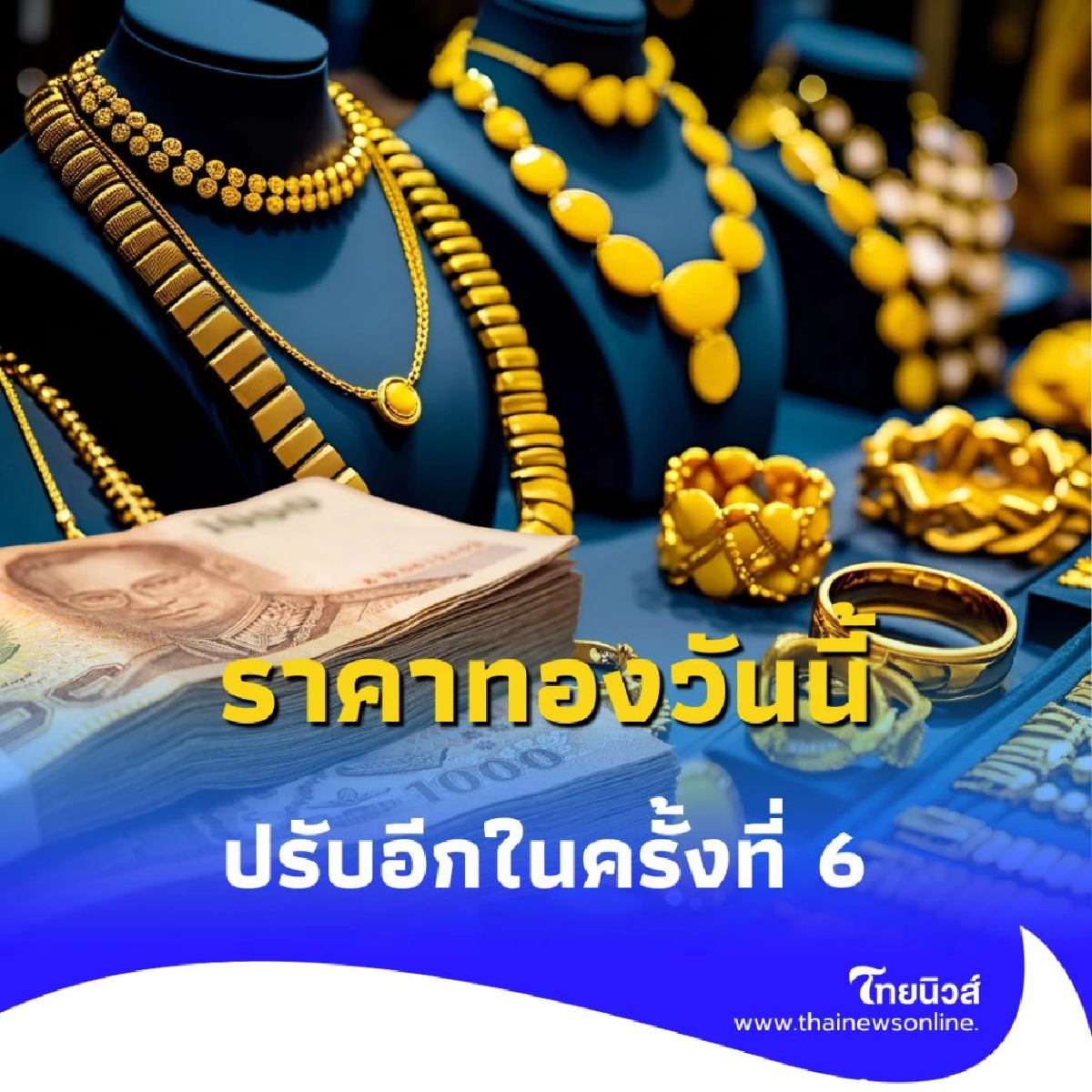 ราคาทองวันนี้ 21 กรกฎาคม 2568 ราคาทองปรับอีกในครั้งที่ 6