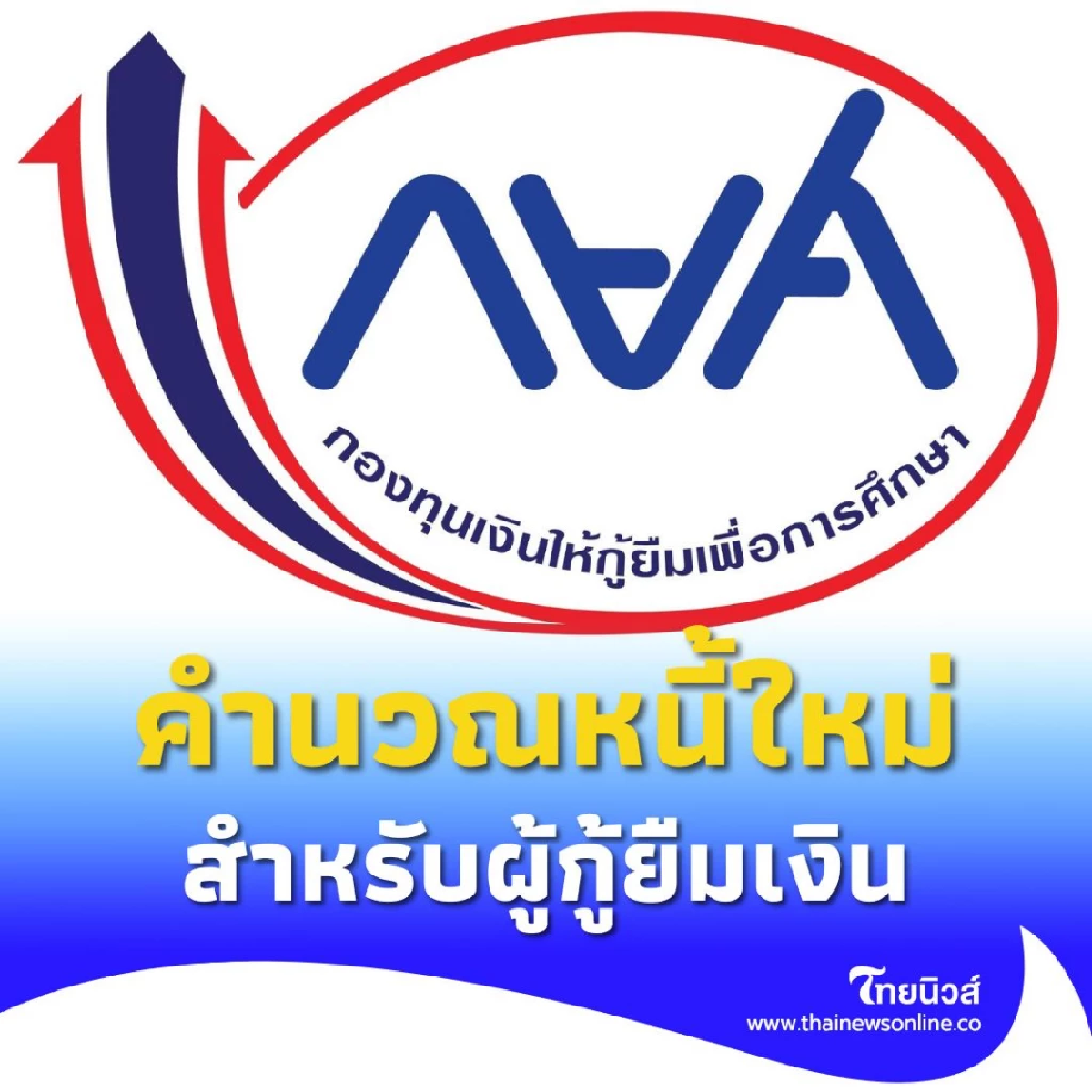 กยศ. คำนวณหนี้ใหม่สำหรับผู้กู้ยืมเรียบร้อยแล้ว 556,000 บัญชี