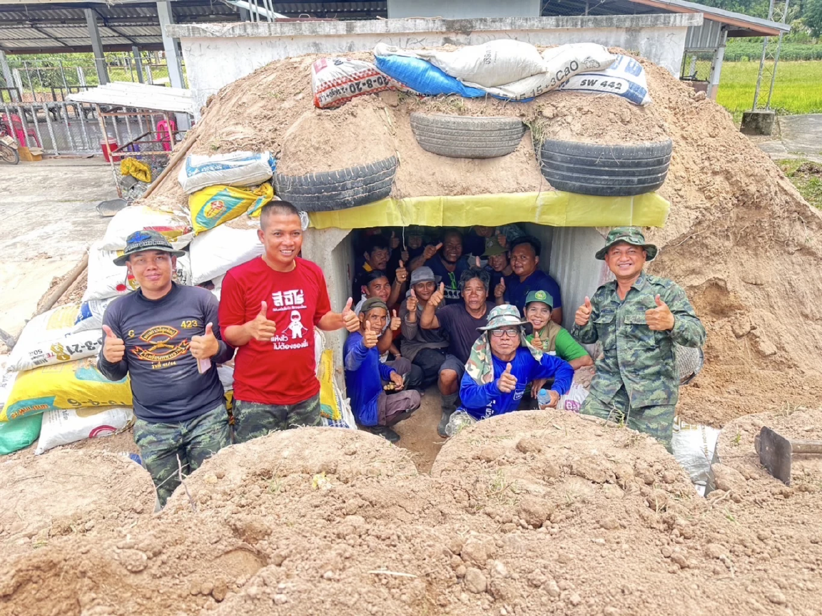 โปรดเกล้าฯ ให้มูลนิธิชัยพัฒนา จัดสร้าง หลุมหลบภัย ปกป้องราษฎร