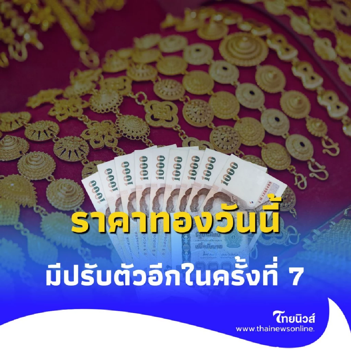 ราคาทองคำวันนี้ 18 สิงหาคม 2568 ราคาทองมีปรับตัวอีก ในครั้งที่ 7