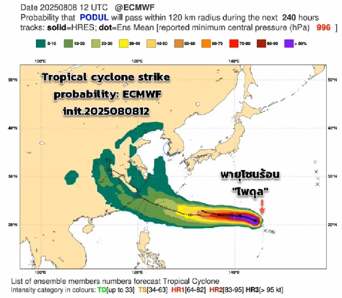 จับตาพายุโพดุล พายุโซนร้อนลูกที่ 11 ฝนตกหนักหลายพื้นที่ เฝ้าระวังน้ำท่วม