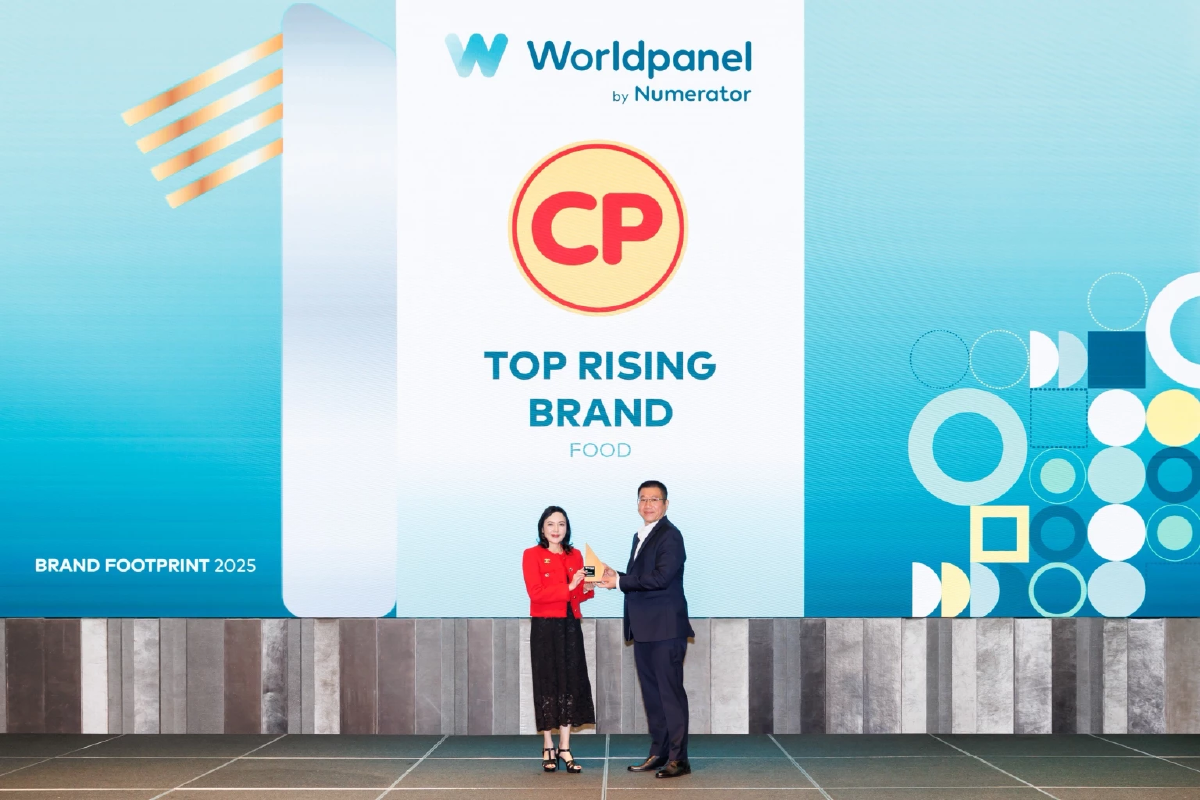 CP ทะยานสู่แชมป์ครองใจผู้บริโภค! คว้า Top Rising Brand \"แบรนด์ที่มีการเลือกซื้อเติบโตมากที่สุด\"