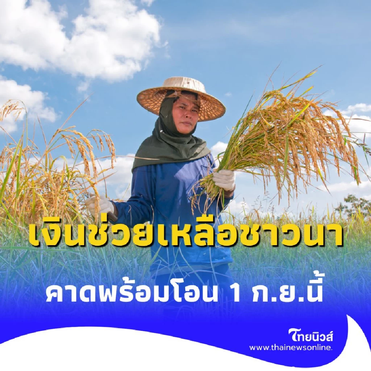 ธ.ก.ส. จ่อเคาะ เงินไร่ละ 1,000 บาท 28 ส.ค. พร้อมโอนรอบแรก 1 ก.ย. 68 นี้