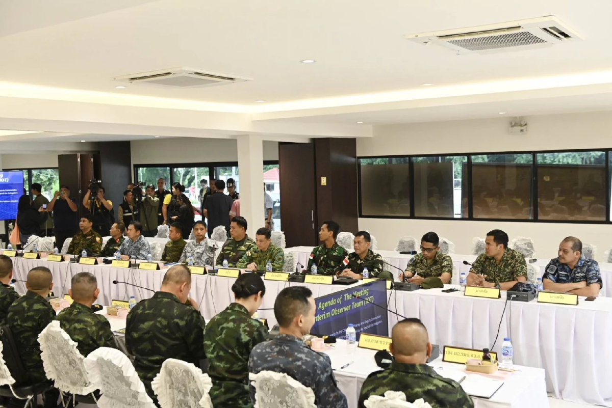 กองทัพไทยนำคณะผู้สังเกตการณ์ชั่วคราว (IOT) 8 ประเทศ ลงพื้นที่