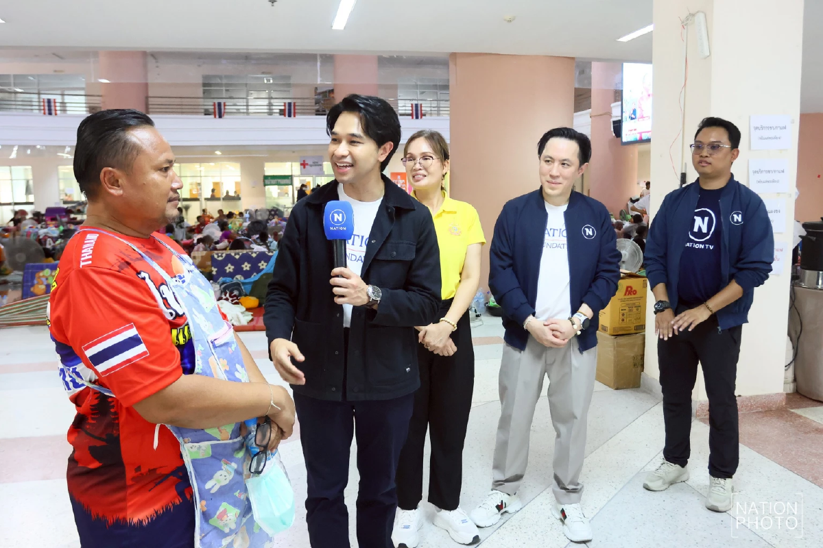 เนชั่นกรุ๊ป-มูลนิธิเนชั่น เปิดโรงครัวภายในศูนย์อพยพ จ.สุรินทร์ ช่วยเหลือปชช.