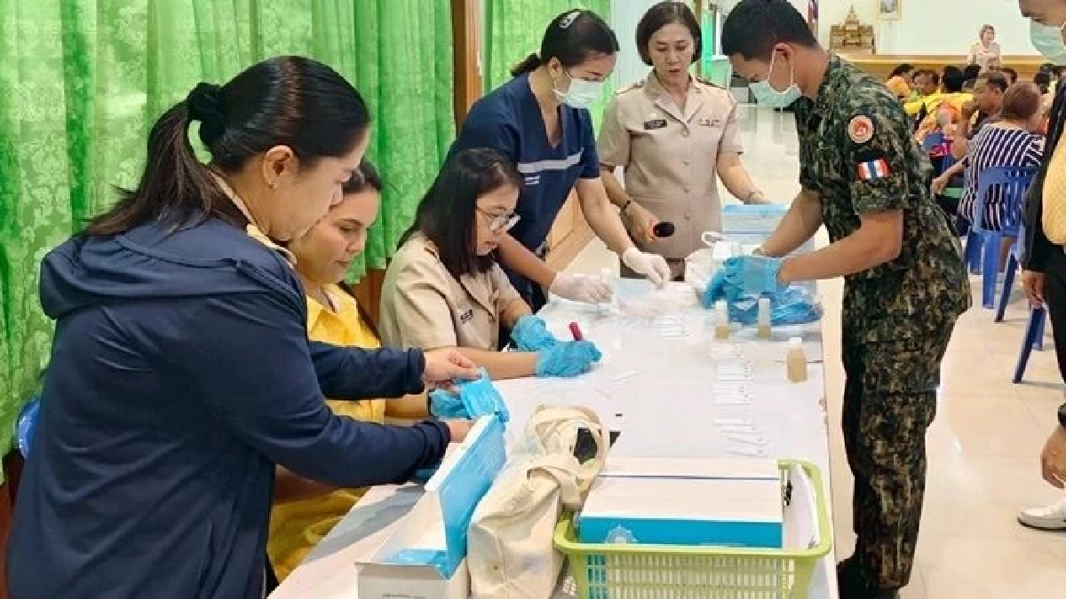นายอำเภอสองพี่น้องเปิดปฏิบัติการสายฟ้าแลบ สั่งตรวจปัสสาวะ