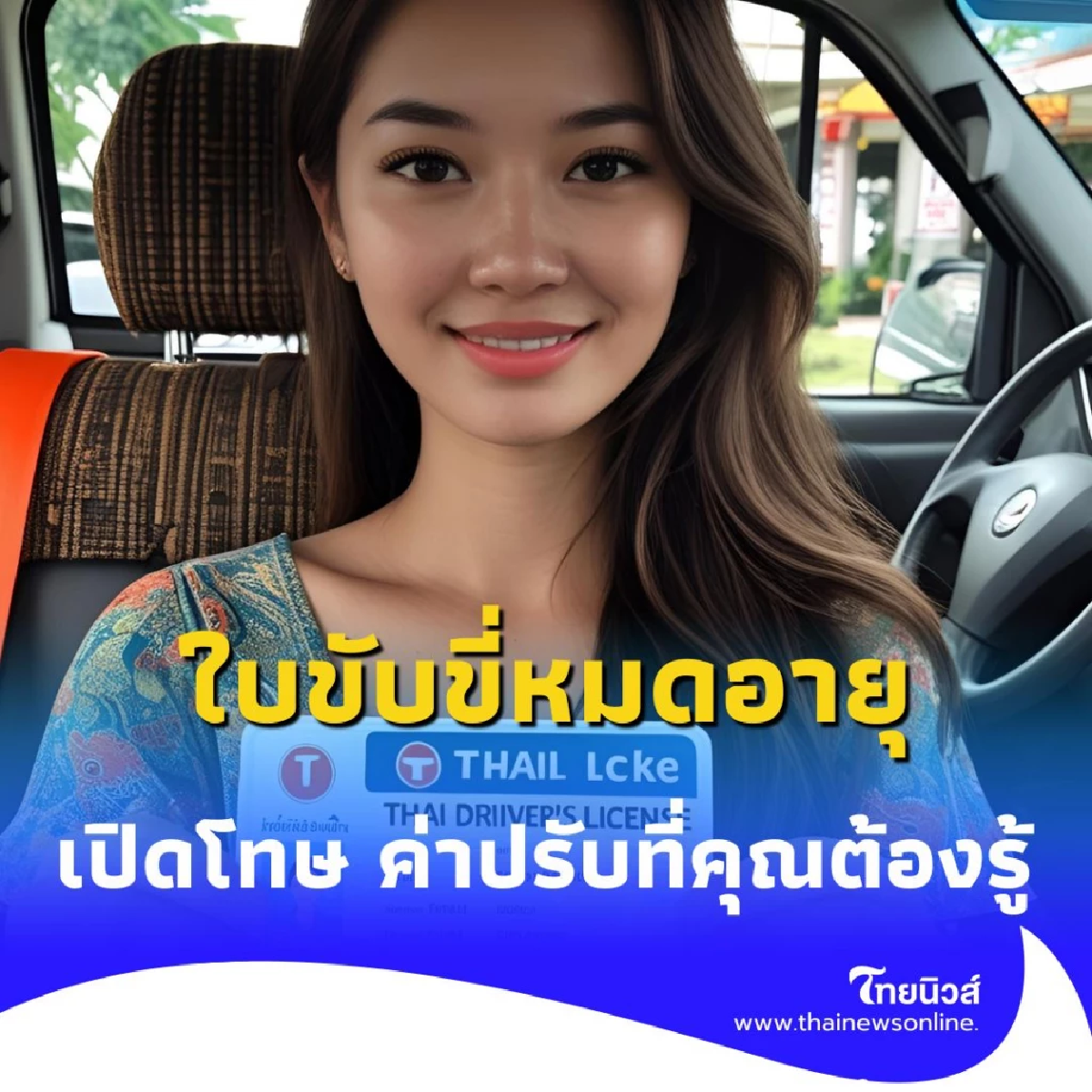 ใบขับขี่หมดอายุ อย่ามองข้าม เปิดโทษ และค่าปรับที่คุณต้องรู้