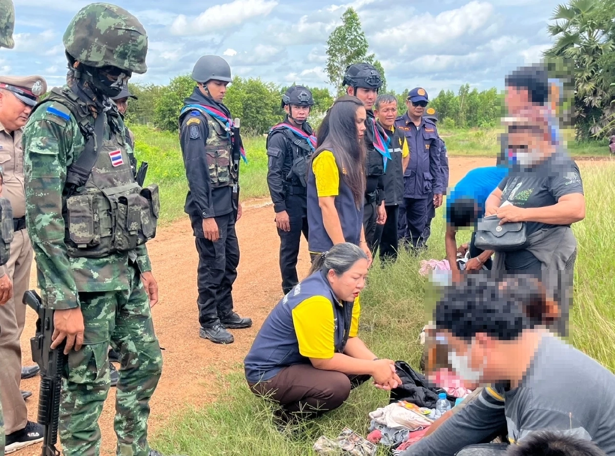 กองกำลังบูรพา รวบ 9 คนไทย หลงเชื่อโฆษณางานแอดมินเว็บพนัน