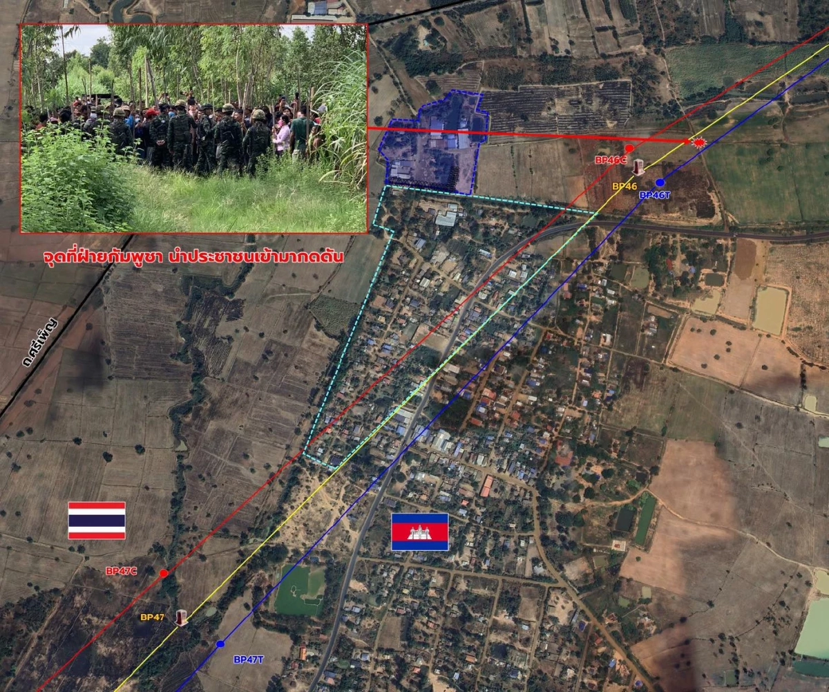 ทบ. เผยเขมร ลุกฮือประท้วง ยั่วยุที่บ้านหนองจาน ละเมิดข้อตกลงหยุดยิง