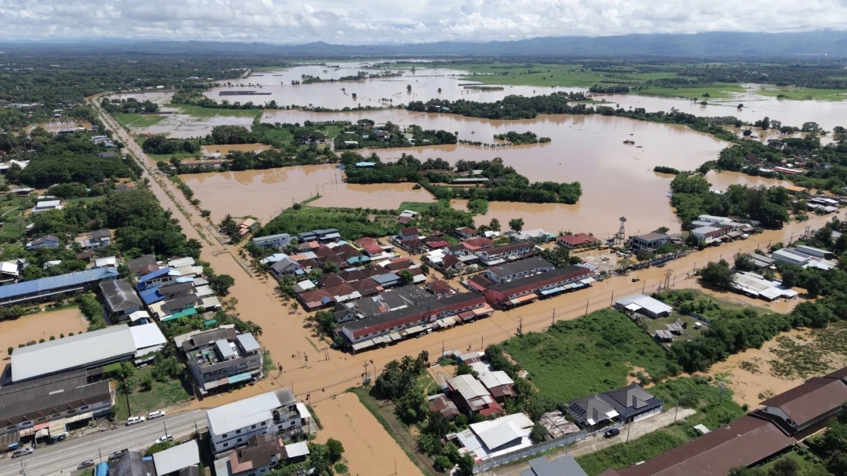 เปิดภาพสถานการณ์น้ำท่วม เทศบาลตำบลตาลเดี่ยว จ.เพชรบูรณ์