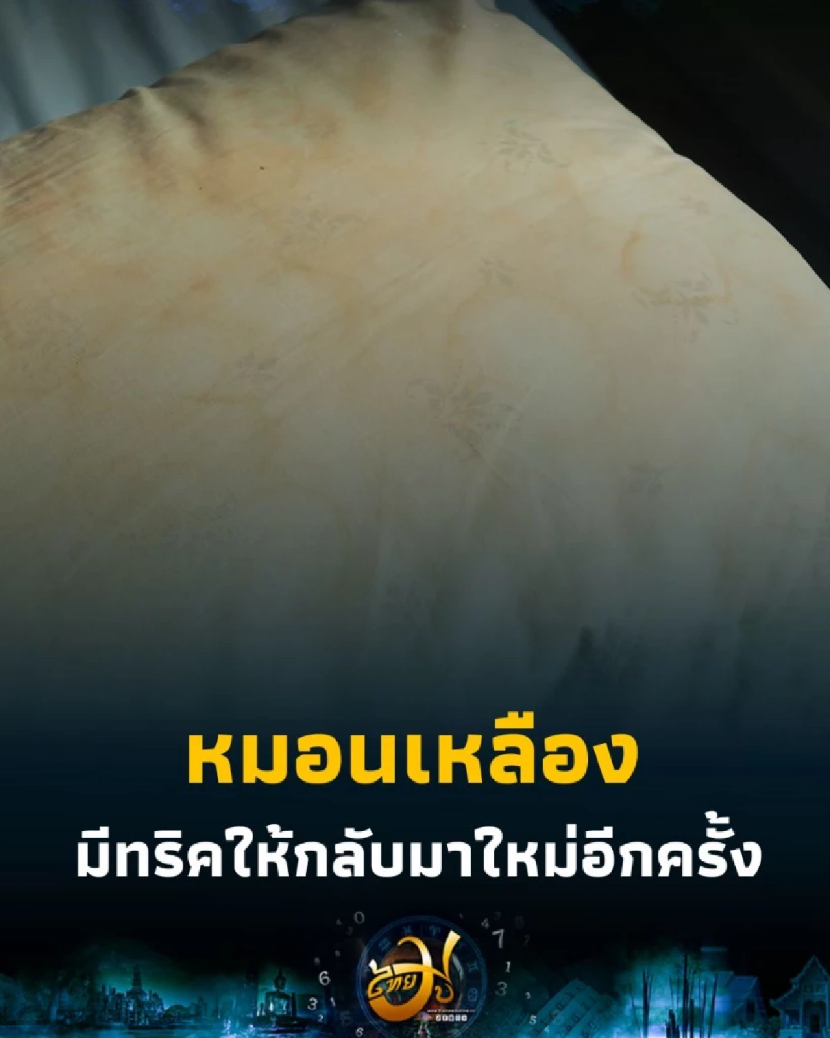 หมอนเหลืองไม่ต้องทิ้ง เคล็ดลับซักหมอนเก่าให้เหมือนเพิ่งซื้อใหม่