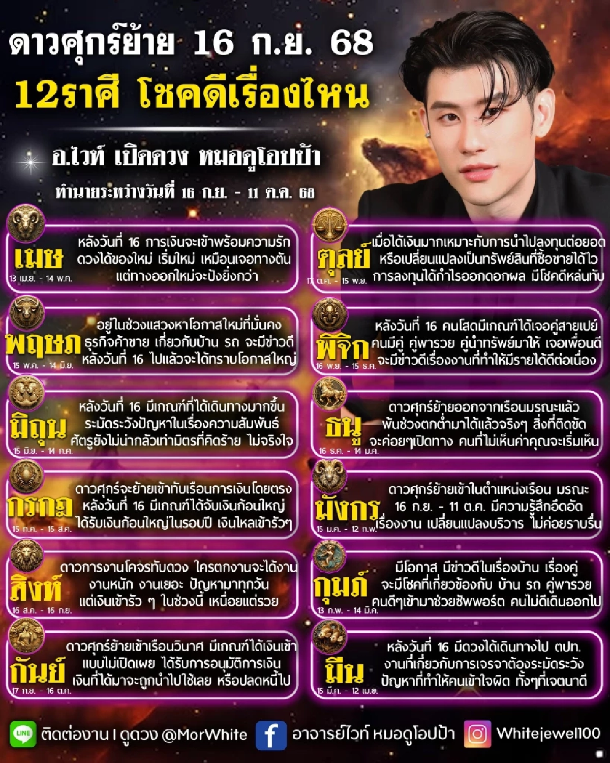 สะเทือน 3 ราศี ดาวศุกร์ย้าย 16 ก.ย. ต้องระวังปัญหา เจอความอึดอัด