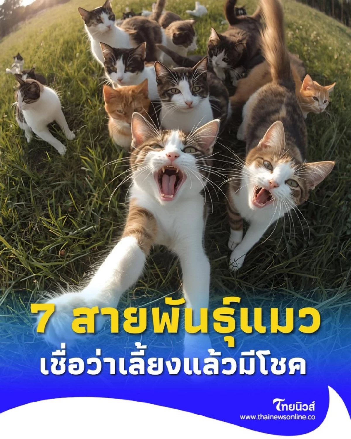 สายมูต้องรู้ 7 สายพันธุ์แมวเสริมมงคล เลี้ยงแล้วดีดึงดูดโชคลาภเข้าบ้าน