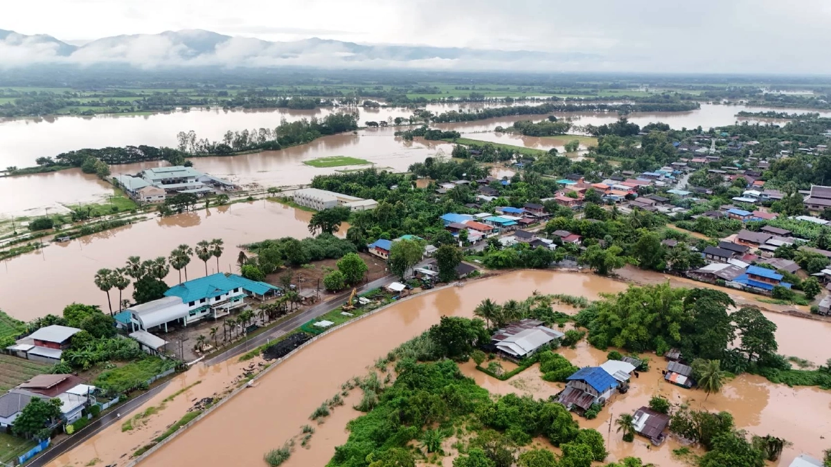 เปิดภาพสถานการณ์น้ำท่วม เทศบาลตำบลตาลเดี่ยว จ.เพชรบูรณ์
