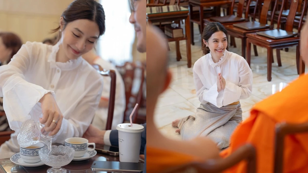 อบอุ่นสุดหัวใจ! “มิว นิษฐา” ควงครอบครัวทำบุญวันเกิดครบรอบ 35 ปี
