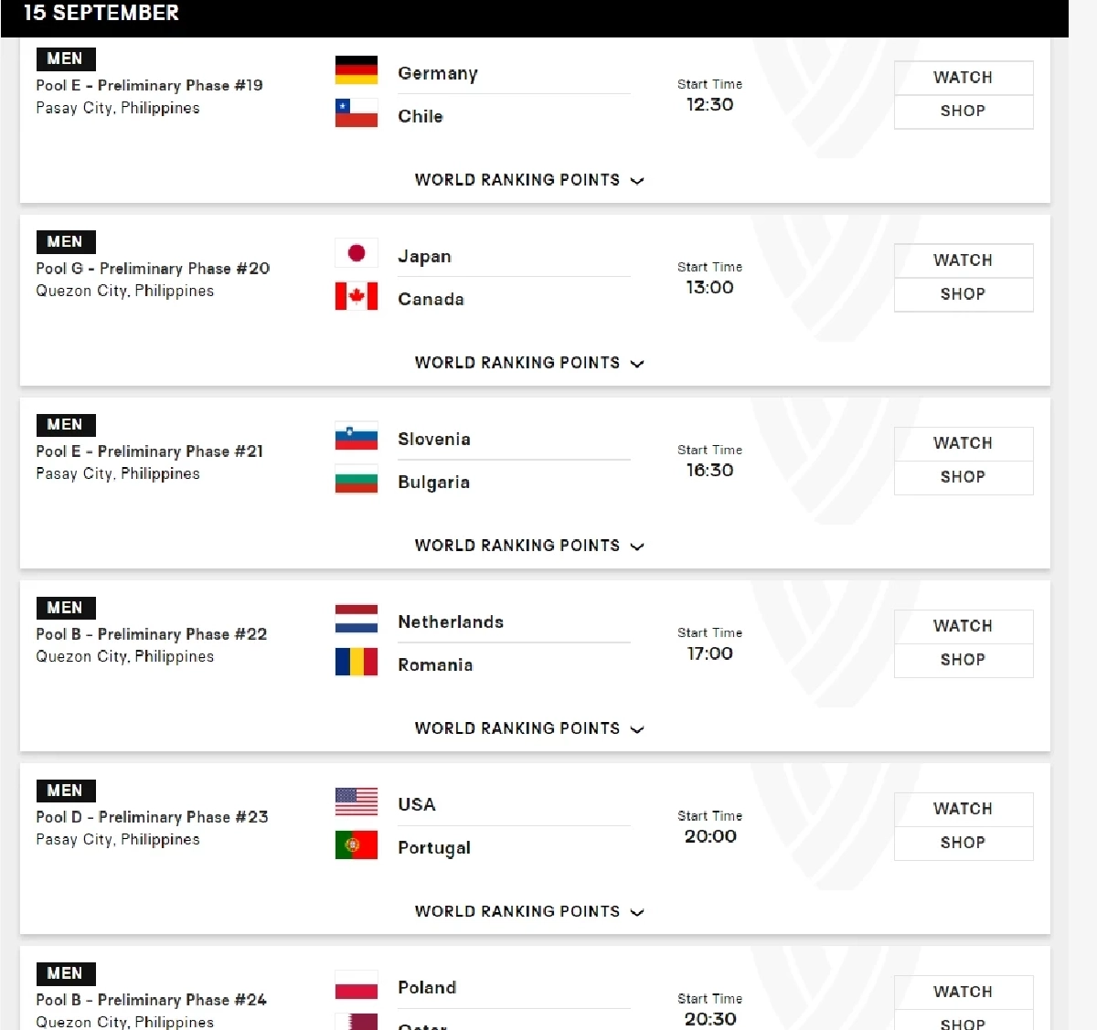 \"วอลเลย์บอลวันนี้\" โปรแกรมวันที่ 15 ก.ย. 68 ญี่ปุ่นจะรอดหรือร่วง