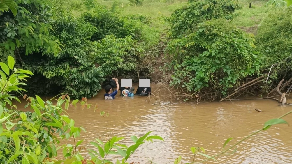 8 คนไทยสุดระทม พาครอบครัวว่ายน้ำข้ามแดน หนีกลับบ้านหลังตกงาน