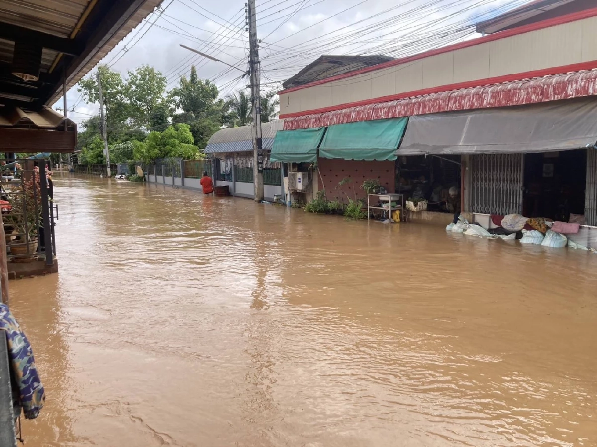 เปิดภาพสถานการณ์น้ำท่วม เทศบาลตำบลตาลเดี่ยว จ.เพชรบูรณ์