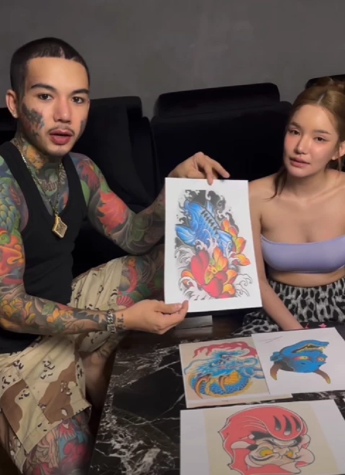 เห็นแล้วร้องว้าว \"เบบี๋ สุพรรณี\" เปิดรอยสักใหม่แก้ทับลายเดิม