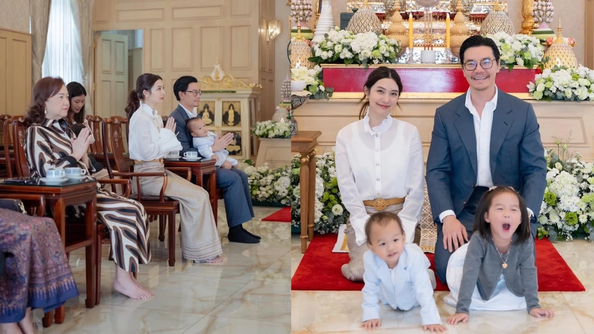 อบอุ่นสุดหัวใจ! “มิว นิษฐา” ควงครอบครัวทำบุญวันเกิดครบรอบ 35 ปี