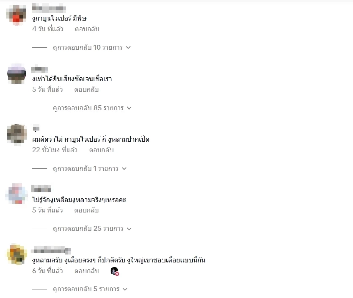 สุดแปลก งูเลื้อยเส้นตรงกลางถนน ไม่กลัวคนถ่าย แถมทะเบียนรถให้โชค
