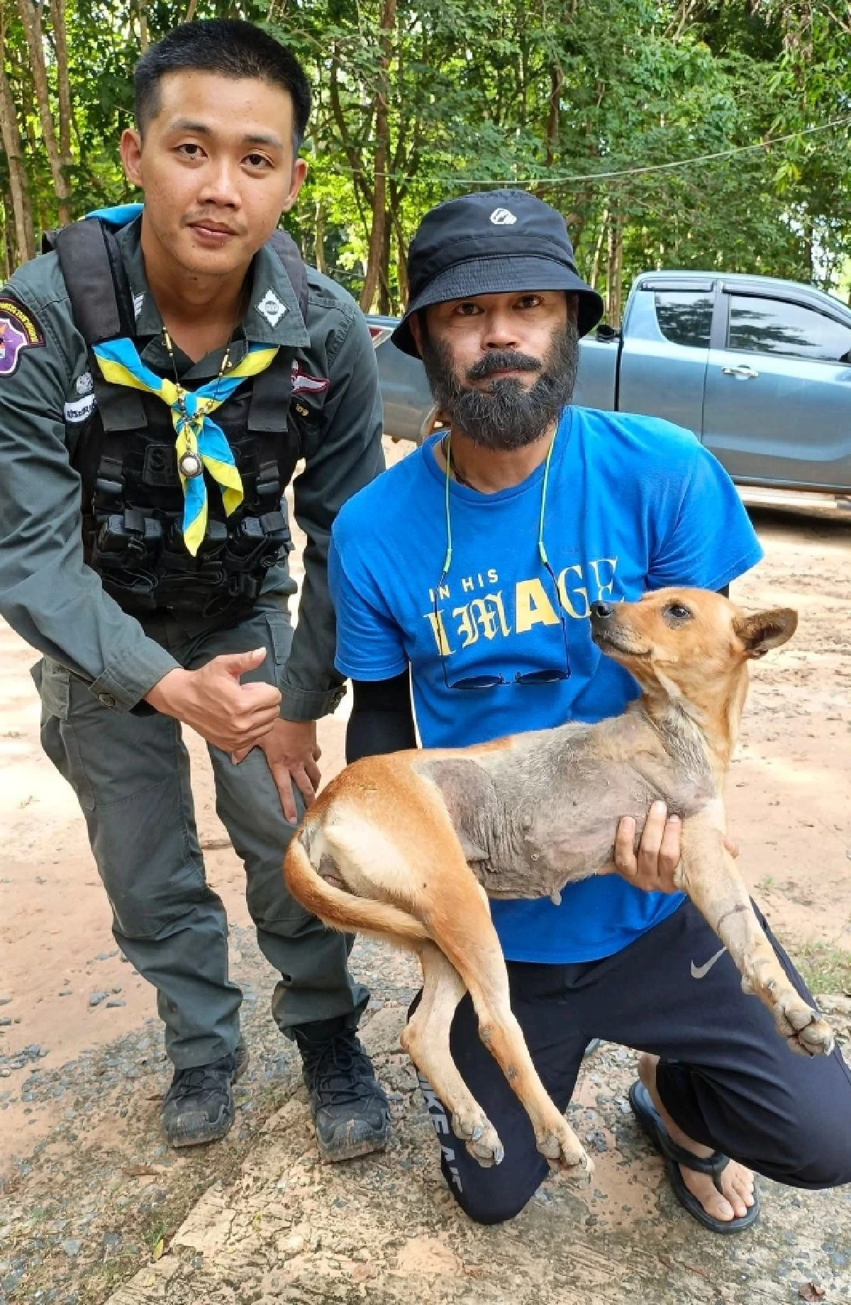 หมาชายแดนสุรินทร์ “ขาขาด” ถูกแร้วดักสัตว์ ตชด. ช่วยชีวิตไว้ หาบ้านใหม่ด่วนก่อนเกิดปะทะ!