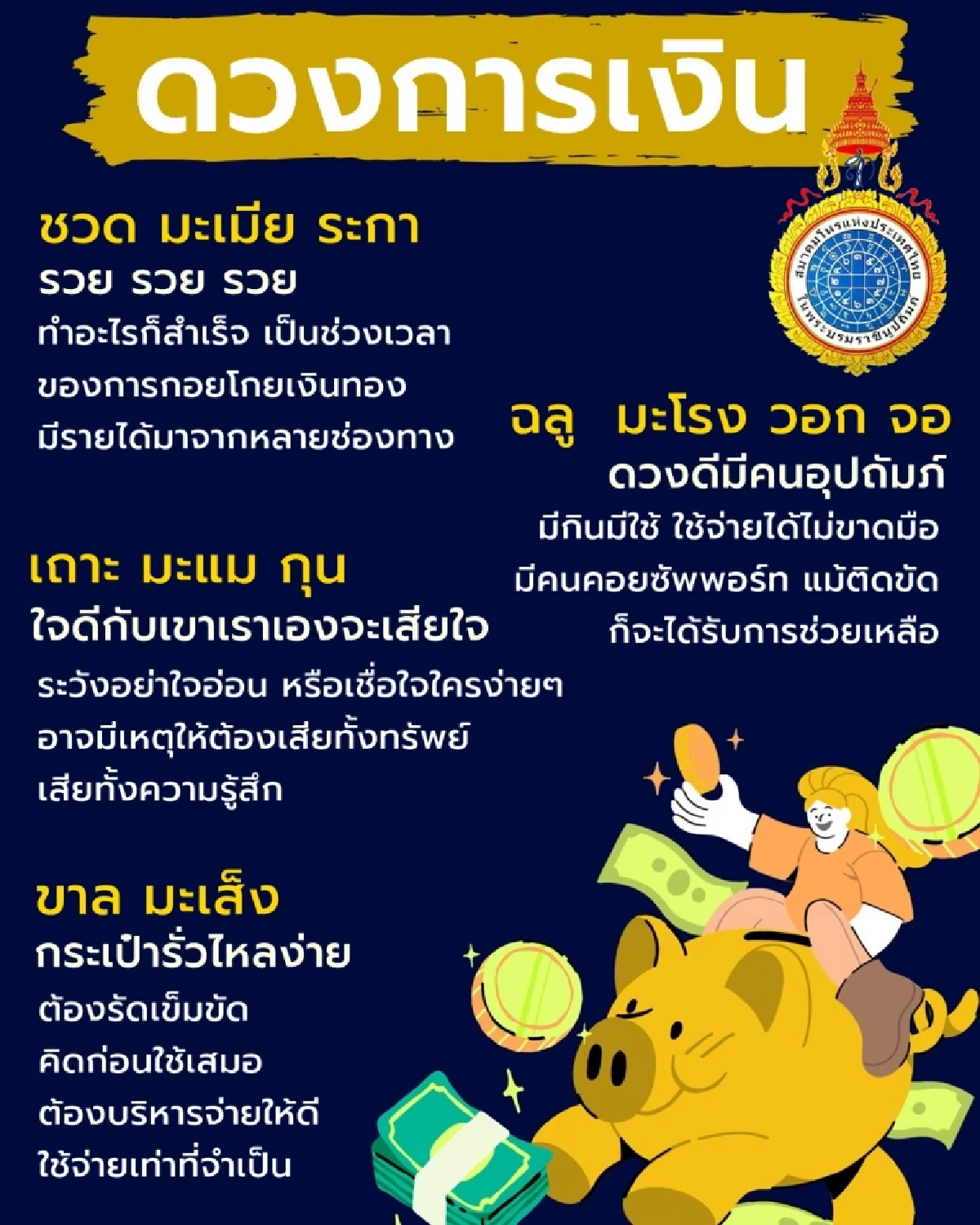 12 นักษัตร ดวงการเงินส่งท้ายเดือนต.ค. พบบางนักษัตรมีเรื่องต้องระวัง