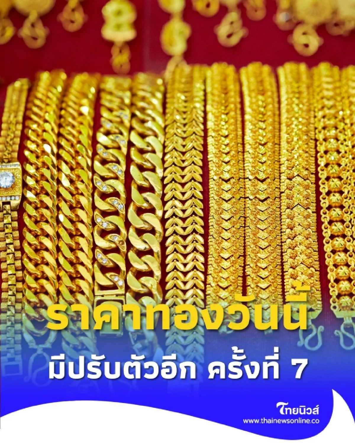 ราคาทองวันนี้ วันที่ 21 ตุลาคม 2568 ราคาทองปรับตัวอีก ครั้งที่ 7