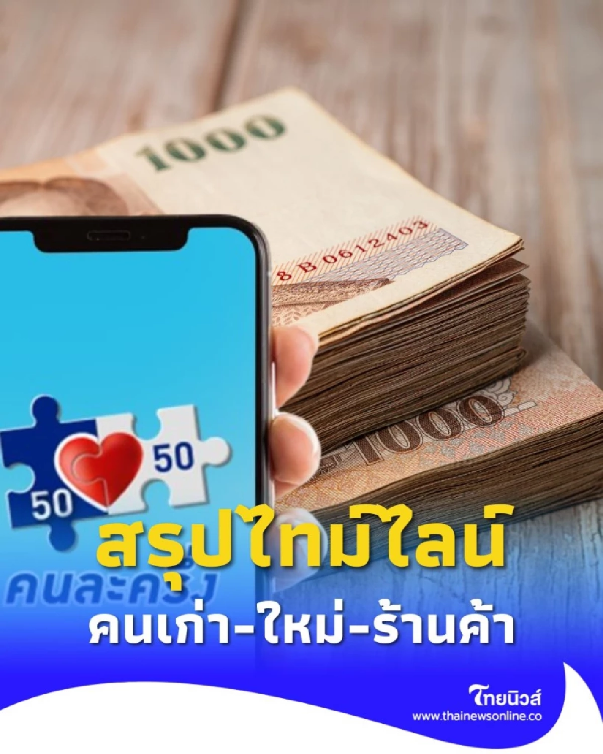 คนละครึ่งพลัส สรุปไทม์ไลน์ คนเก่า-ใหม่-ร้านค้า เข้าระบบ ใช้จ่ายได้วันไหน
